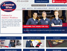 Tablet Screenshot of americanwear.com